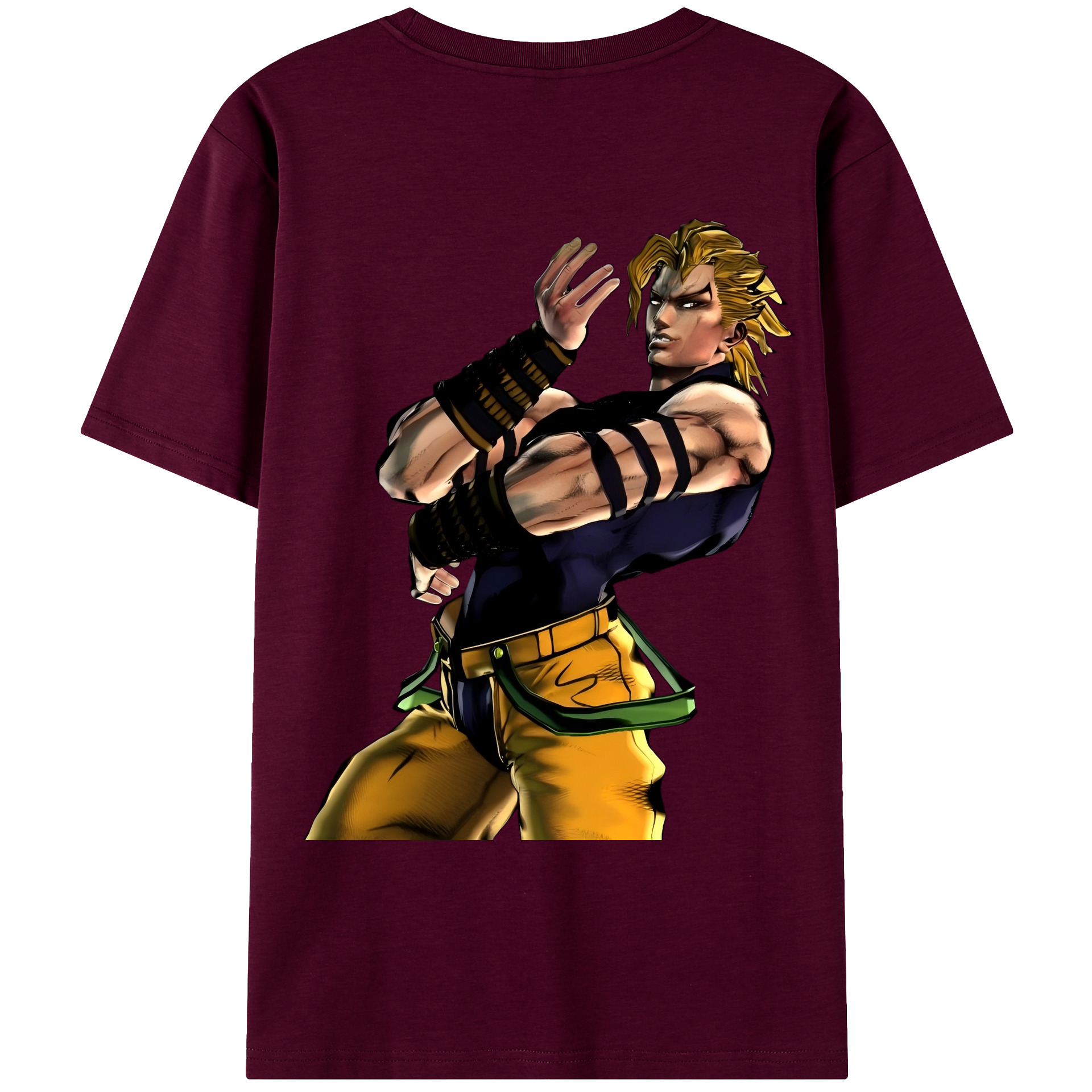 （画像用） ジョジョの奇妙な冒険 ディオ?ブランドー JoJo's Bizarre Adventure Dio Brando レディース半袖Tシャツ(バックプリント)